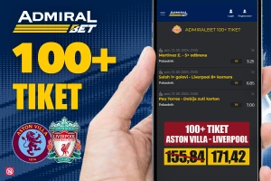 AdmiralBet 100+ tiket - Salah, Martinez i Pau Tores za kvotu 171,42